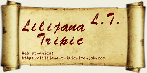 Lilijana Tripić vizit kartica
